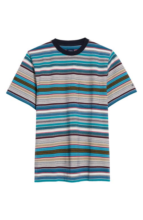 Noah Stripe Cotton Pocket T-Shirt Multi at Nordstrom,