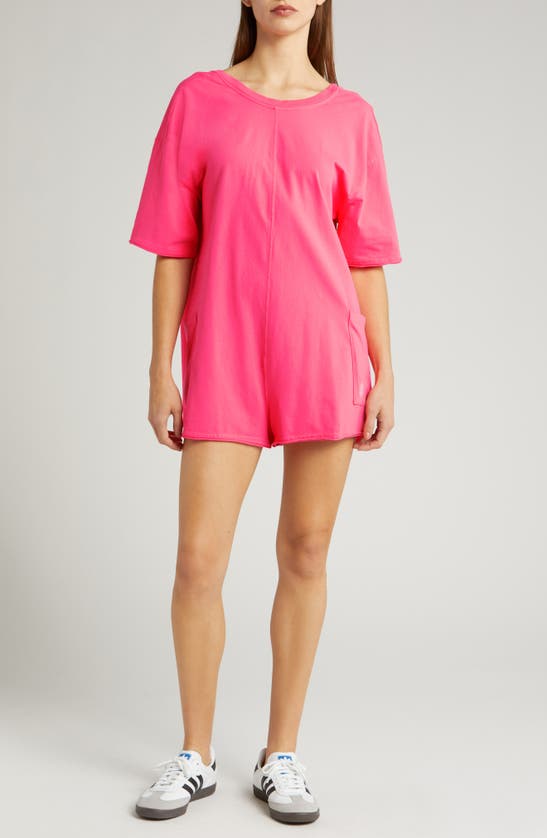 Fp Movement Hot Shot T-shirt Romper In Electric Sunset