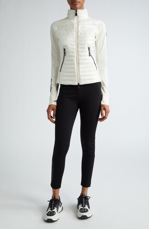 Moncler Grenoble Quilted Down Cardigan White at Nordstrom,