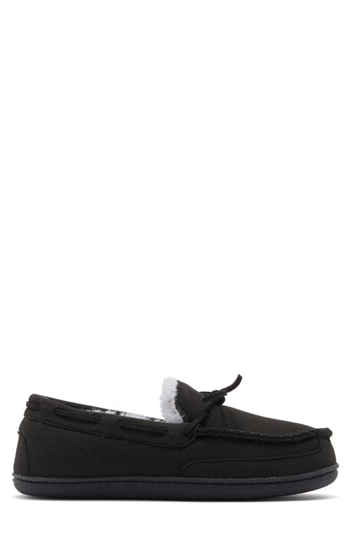 Nordstrom Rack Dutton Faux Shearling Indoor/outdoor Slipper In Black