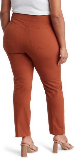 Spanx 20365R On The Go Ankle Slim Straight Trouser Pant XL Bronze Glow  Brown New