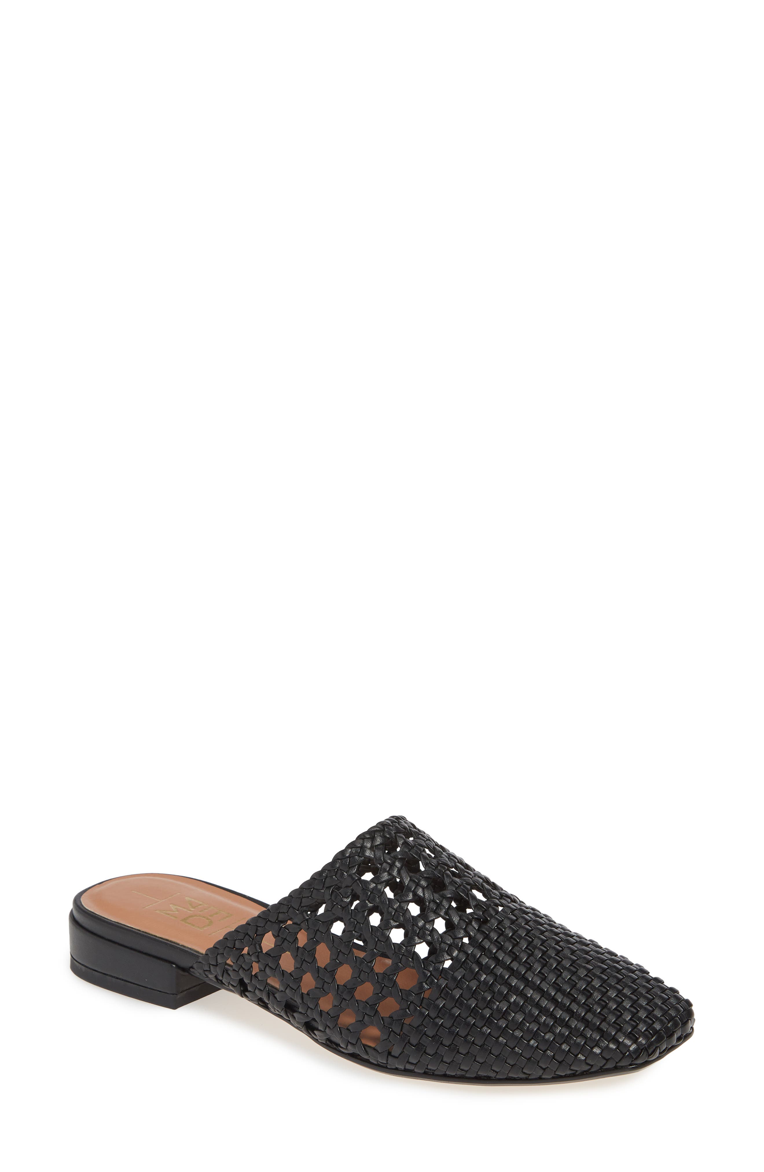 M4D3 Lana Woven Mule, Black