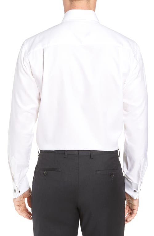 DAVID DONAHUE DAVID DONAHUE REGULAR FIT BOXED FRENCH CUFF TUXEDO SHIRT 