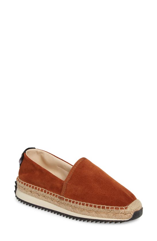 Rag & Bone Espadrille Slip-on Sneaker In Redwood Suede