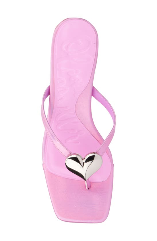 Olivia Miller Love Buzz Sandal In Neon Pink