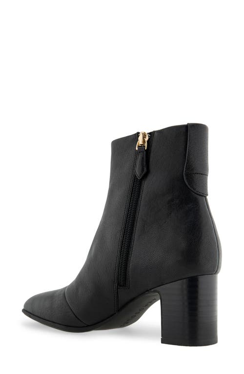 Shop Aerosoles Magnus Logo Bootie In Black Leather