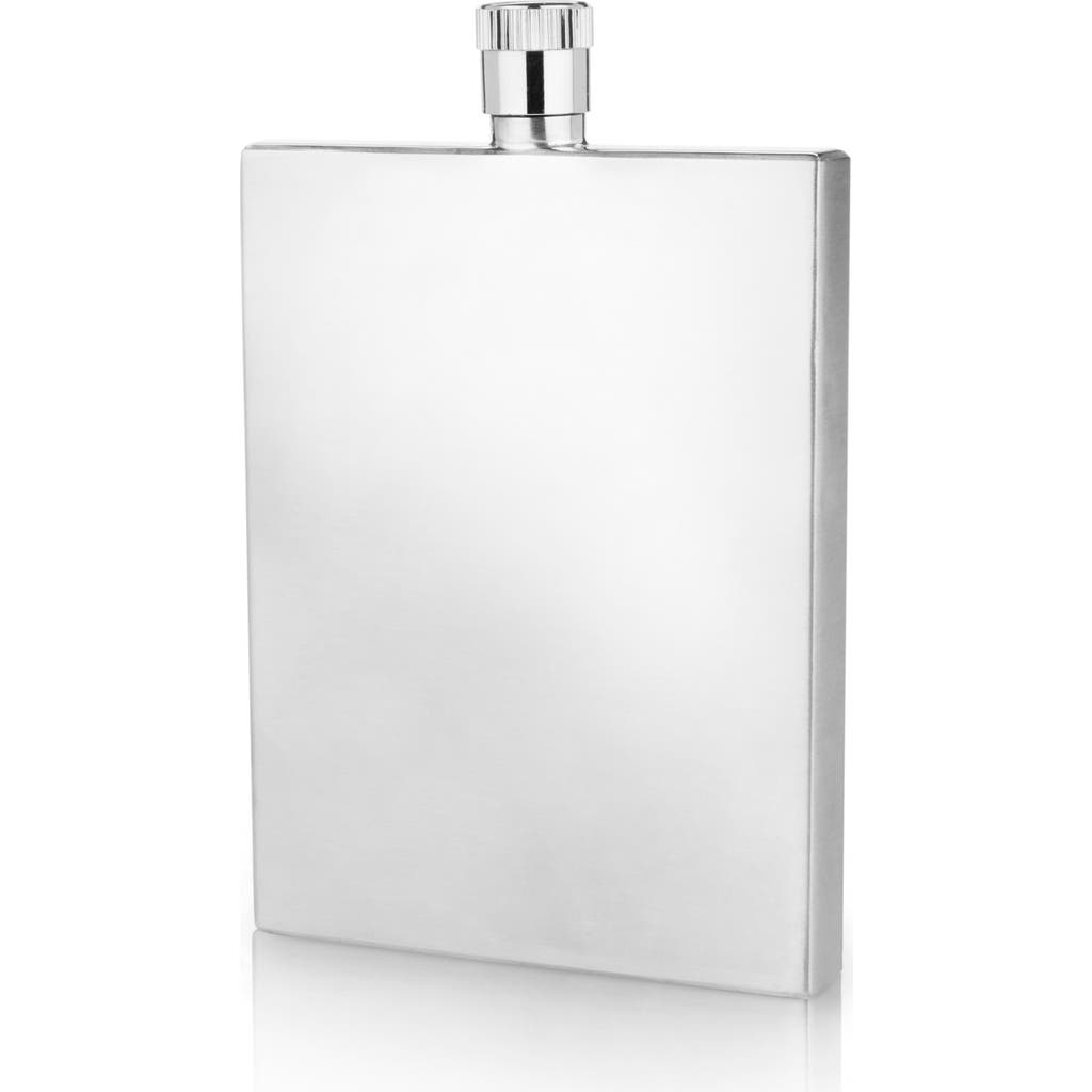 Viski Harrison 2 oz Slim Flask In Silver
