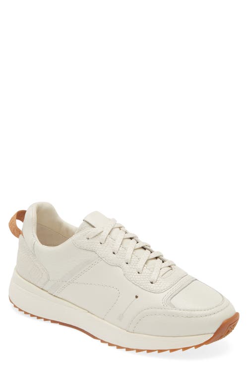 Brooklyn Chalk Sneaker in White Croc Emboss