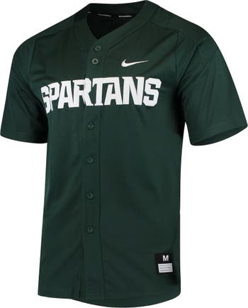 Nike Men's Nike Green Michigan State Spartans Vapor Untouchable Elite  Full-Button Replica Baseball Jersey