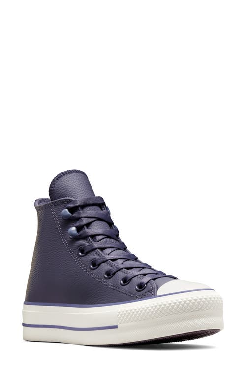 Converse Chuck Taylor® All Star® Lift Water Repellent High Top Sneaker In Shadow Purple/lavender Ash