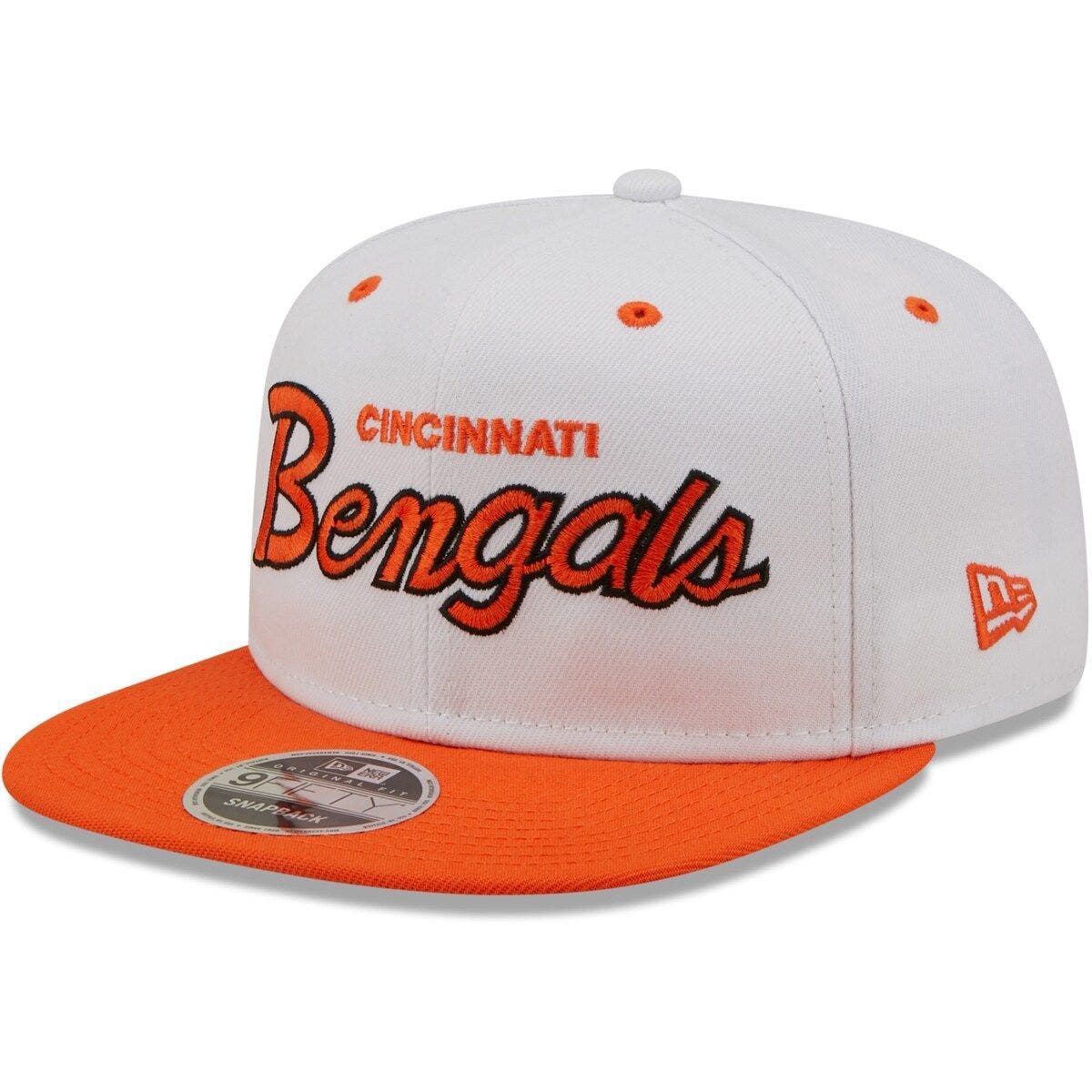 Cincinnati Bengals New Era Script Logo Golfer 9FIFTY Snapback Hat