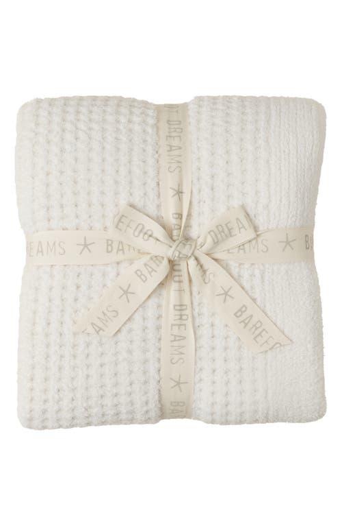 Shop Barefoot Dreams Cozychic® Waffle Knit Throw In Cream