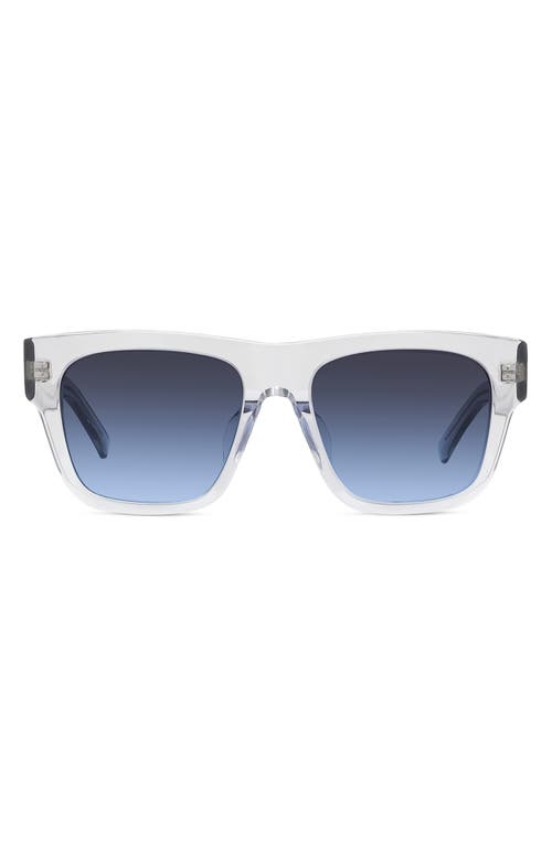 Givenchy 52mm Polarized Square Sunglasses in Grey/Other /Gradient Blue at Nordstrom