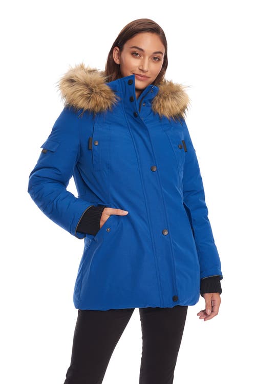 Alpine North Glacier Women's Vegan Down (recycled) Parka In Cobalt