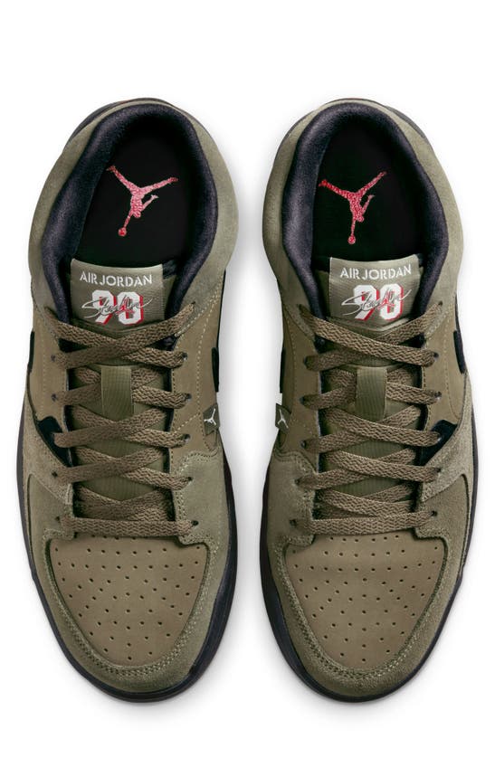 Shop Jordan Stadium 90 Sneaker In Medium Olive/ Black