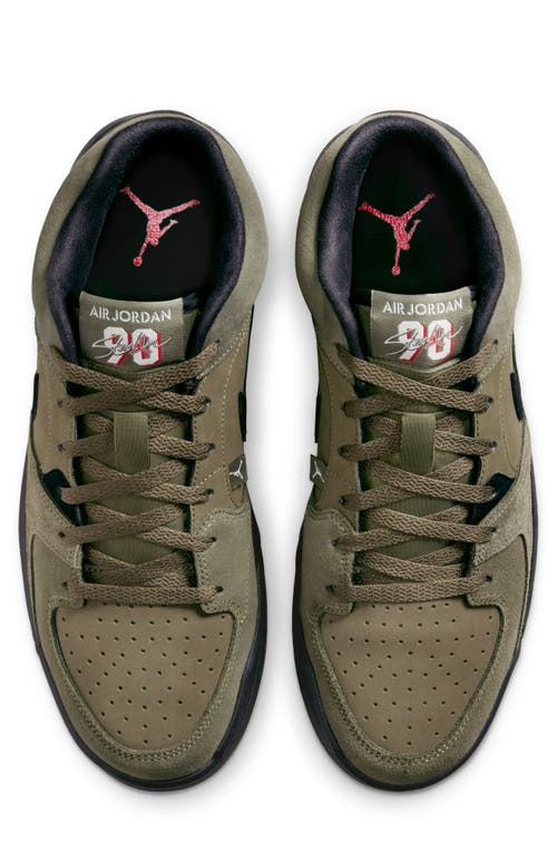 Shop Jordan Stadium 90 Sneaker In Medium Olive/black