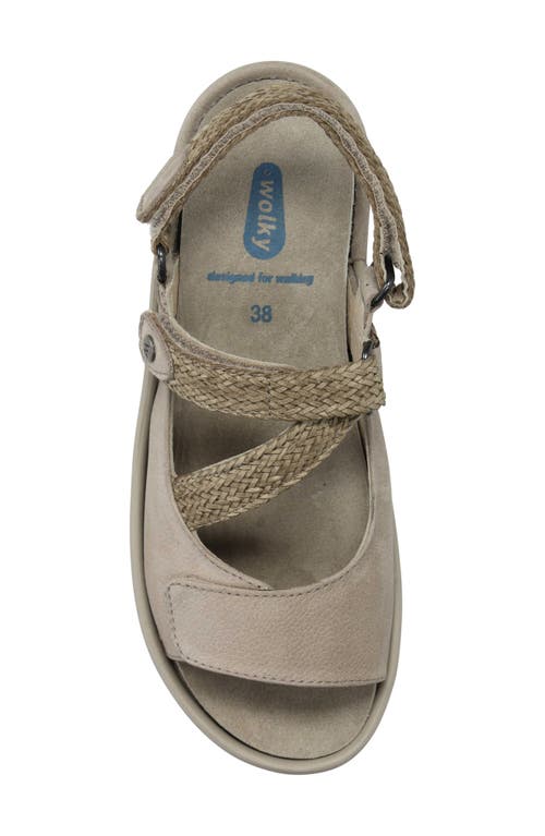 Shop Wolky Lisse Slingback Sandal In Safari Nubuck