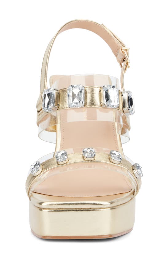 Fashion To Figure Waverly Strap Sandal In Gold