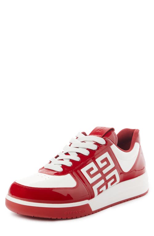 Givenchy G4 Low Top Sneaker In Red/white