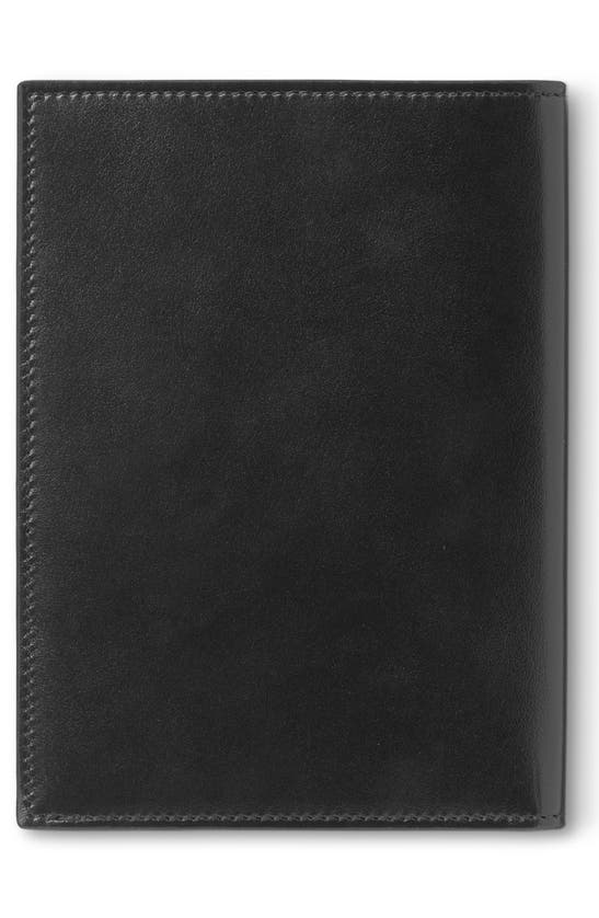 Shop Montblanc Meisterstück Leather Passport Holder In Black