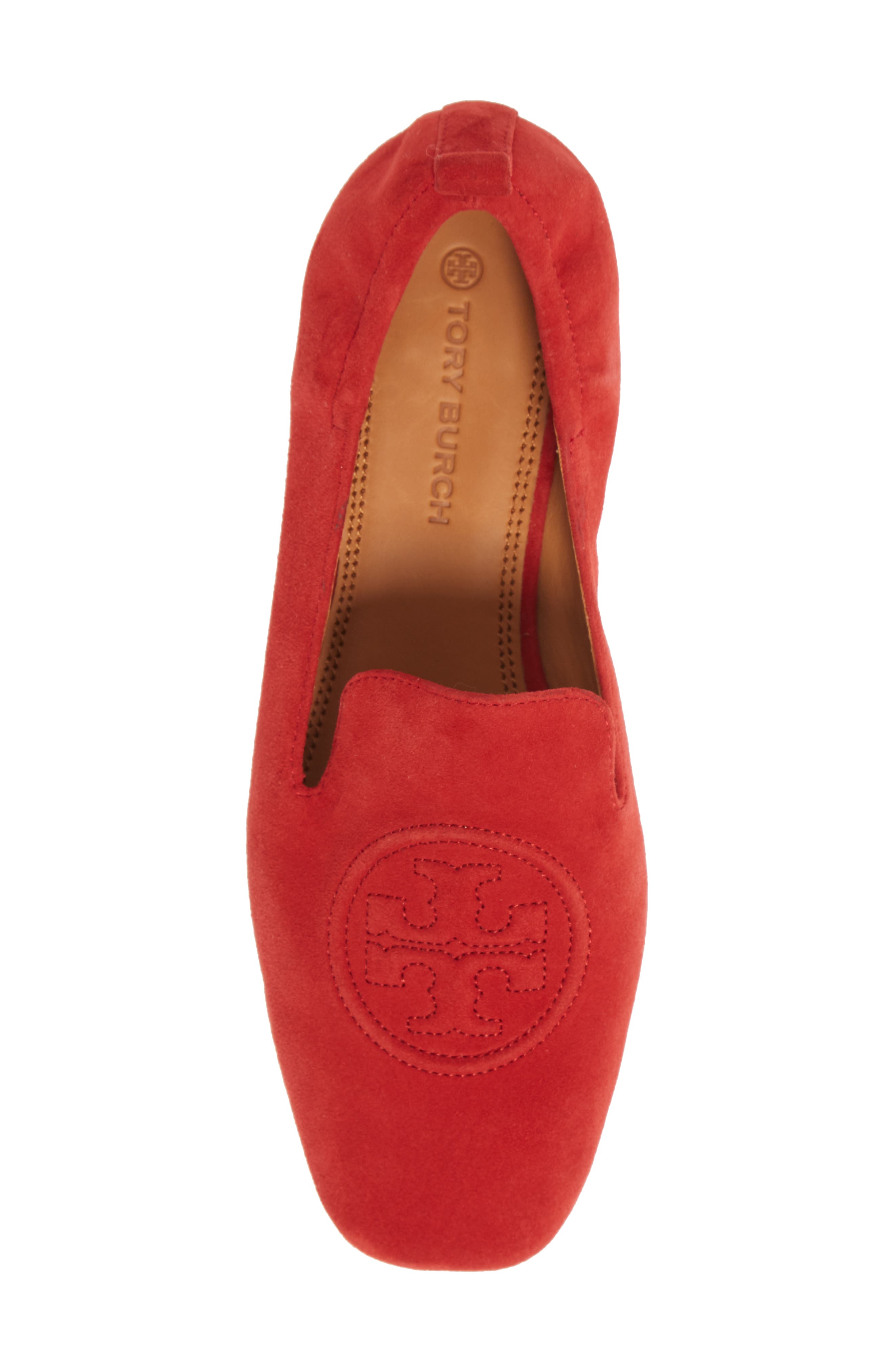 tory burch red loafers