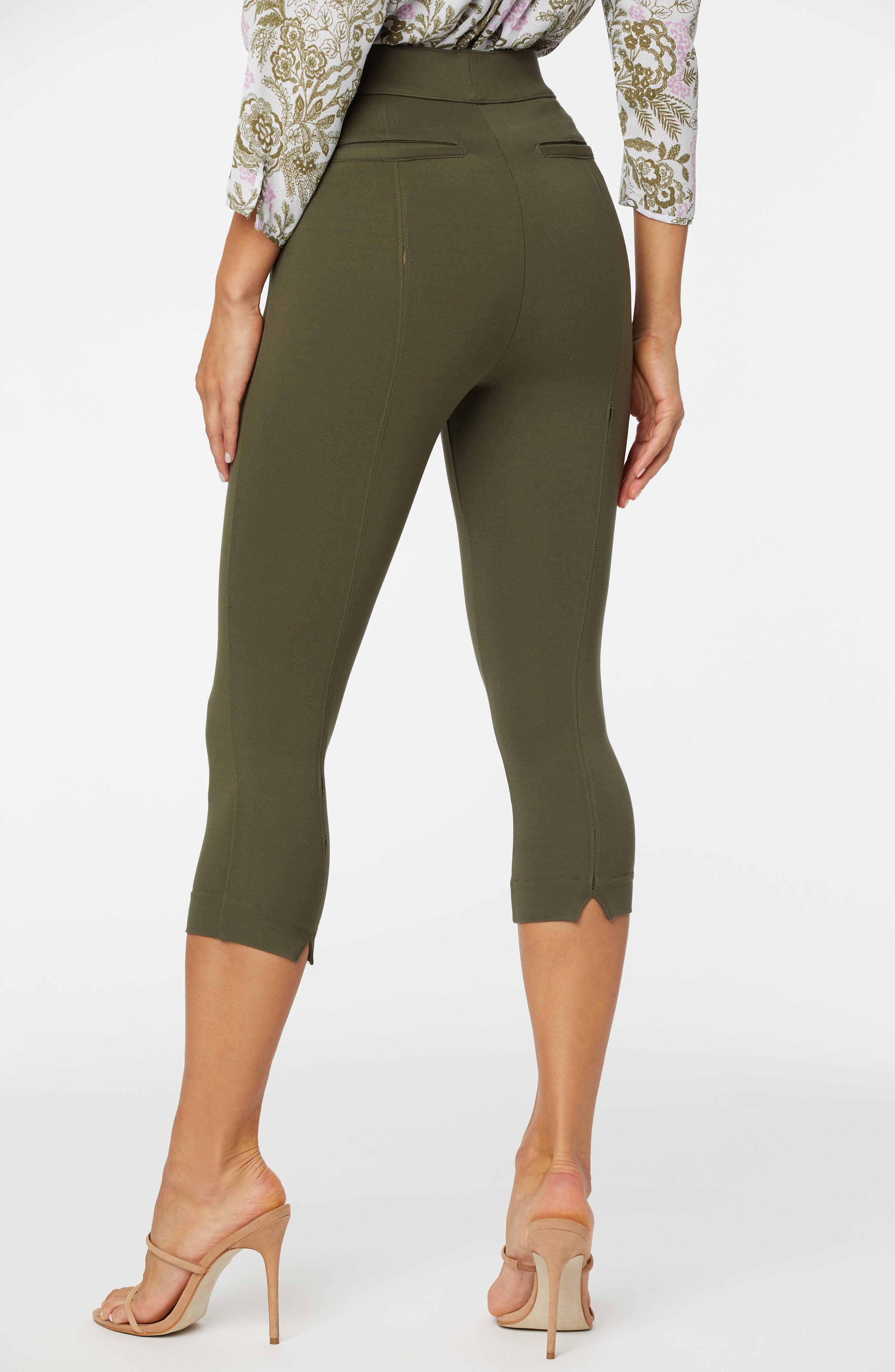 Back Slit Capri Leggings | Nordstrom