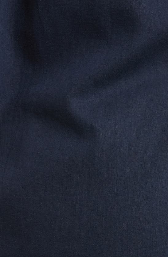 Shop Caslon (r) Long Sleeve Linen Blend Button-up Shirt In Navy Blazer