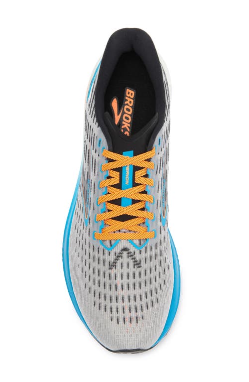 Brooks Hyperion Running Shoe In Grey/atomic Blue/scarlet