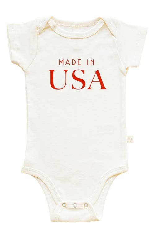 Tenth & Pine Made in USA Organic Cotton Bodysuit in Natural