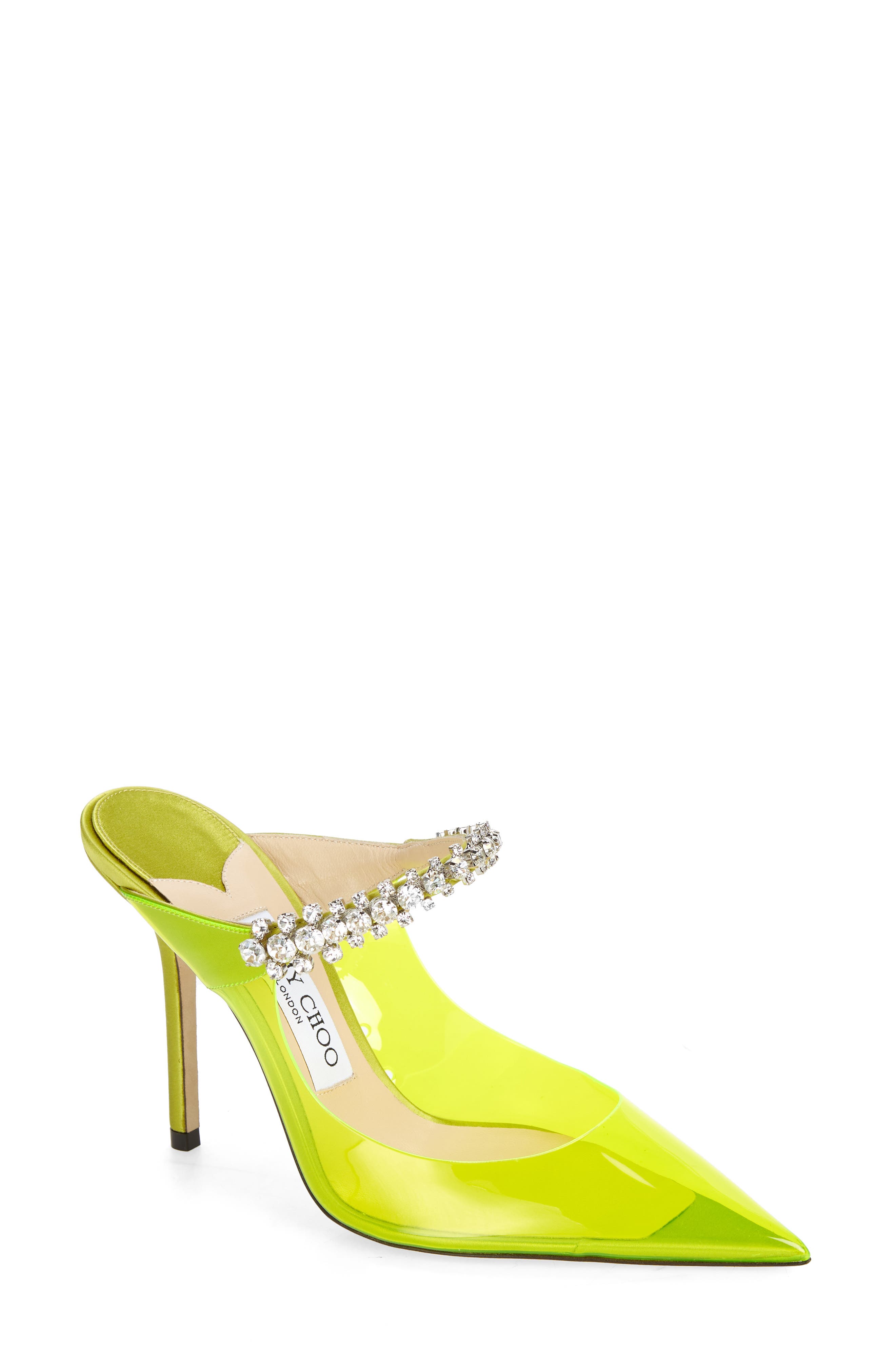 clear yellow heels