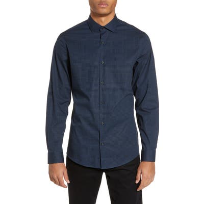 Calibrate Print Sport Shirt, Blue
