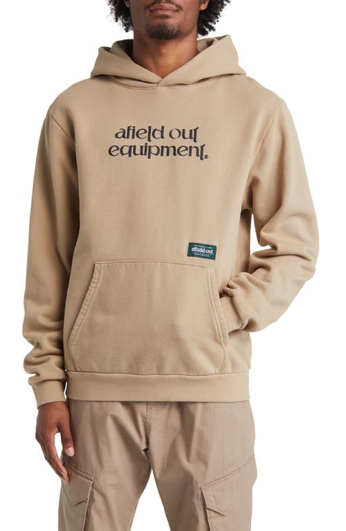 Equipment Graphic Hoodie in Sand