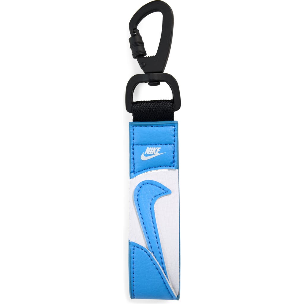 Nike Premium Key Fob In University Blue/white