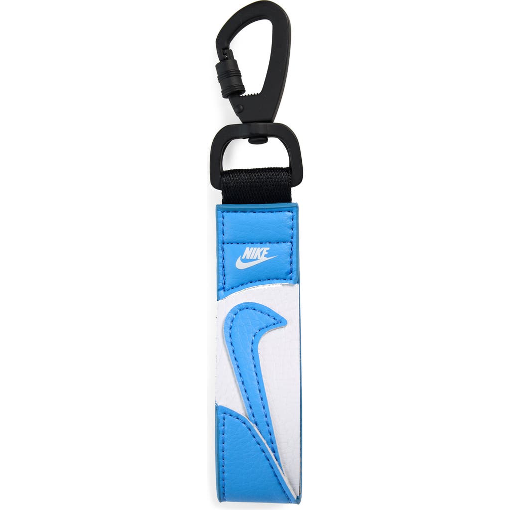 Nike Premium Key Fob In University Blue/white