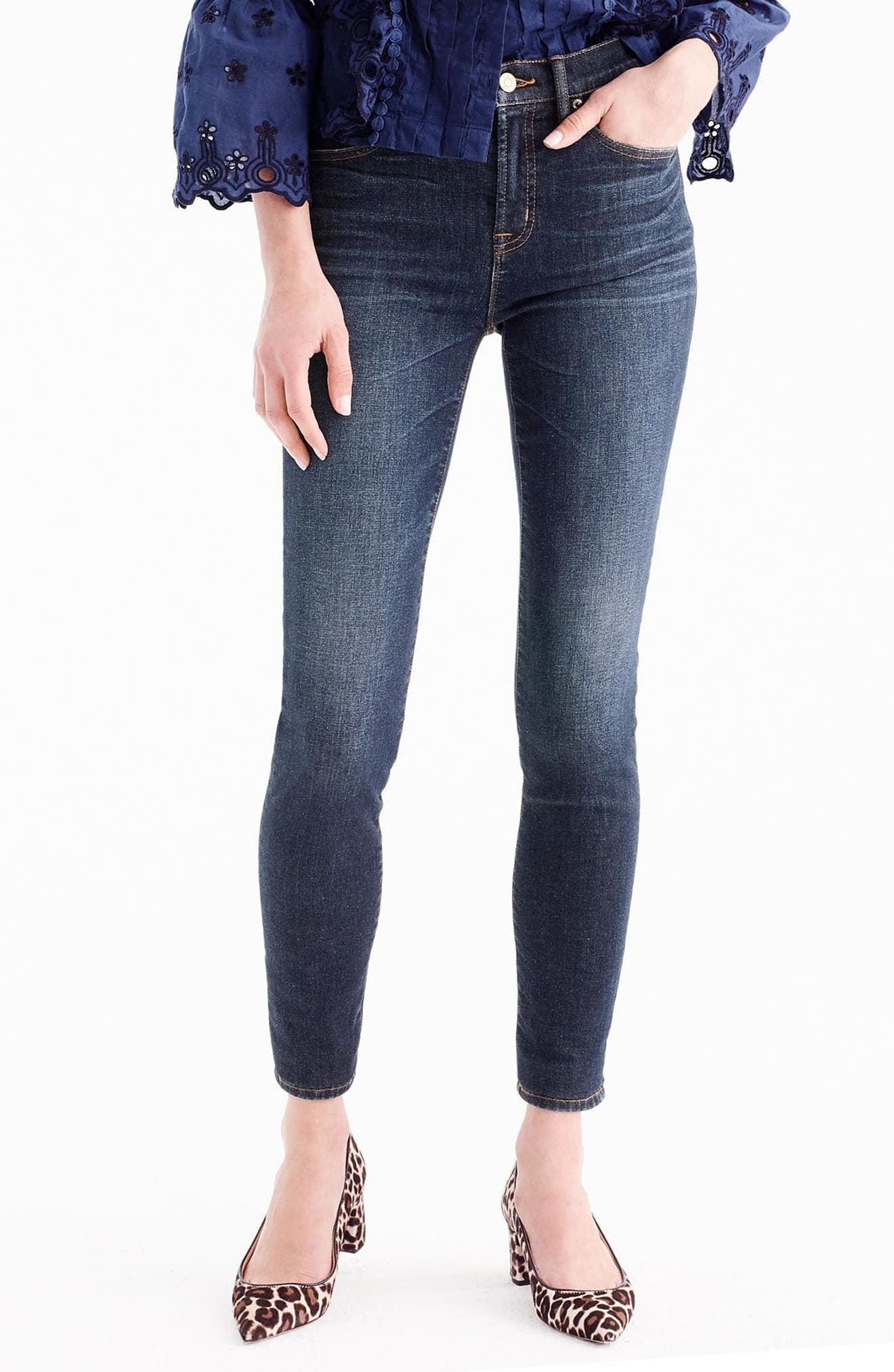 j crew high rise toothpick jean