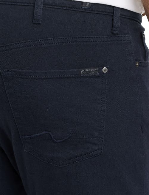 Shop 7 For All Mankind Straight-fit Jeans In Navy