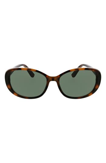 Bcbg '90s 38mm Oval Sunglasses In Brown