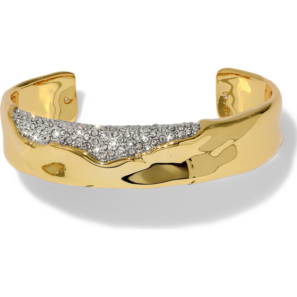 Alexis Bittar Solanales Crystal Cuff Bracelet In Crystals/gold