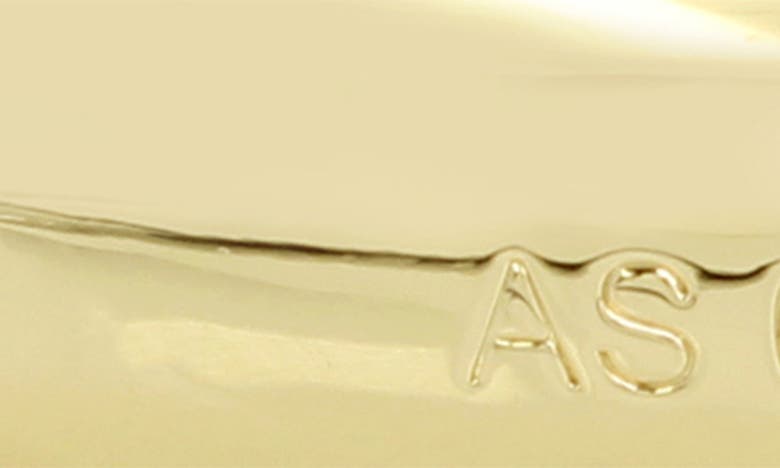 Shop Allsaints Logo Hinged Bangle Bracelet In Gold