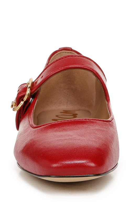 Shop Sam Edelman Michaela Mary Jane Flat In Scarlet