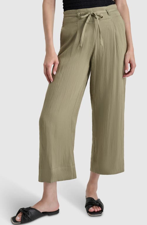 DKNY Tie Waist Wide Leg Pants at Nordstrom,