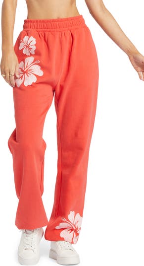 Nordstrom Off Print | Floral Roxy Sweatpants Day Fleece