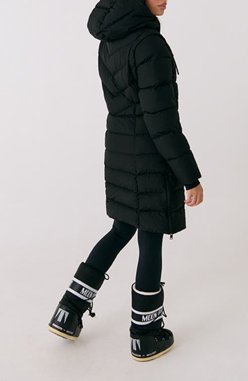 Shop Lole Berri 700 Fill Power Down Jacket With Removable Sleeves In Black