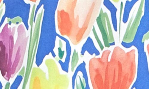 ENGLISH FACTORY ENGLISH FACTORY TULIP PRINT RUFFLE COTTON SHORTS 