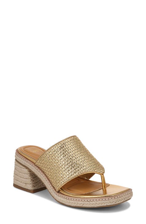 gold wedge sandals | Nordstrom