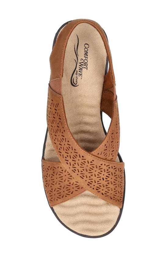 Shop Easy Street Claudia Slingback Sandal In Tan