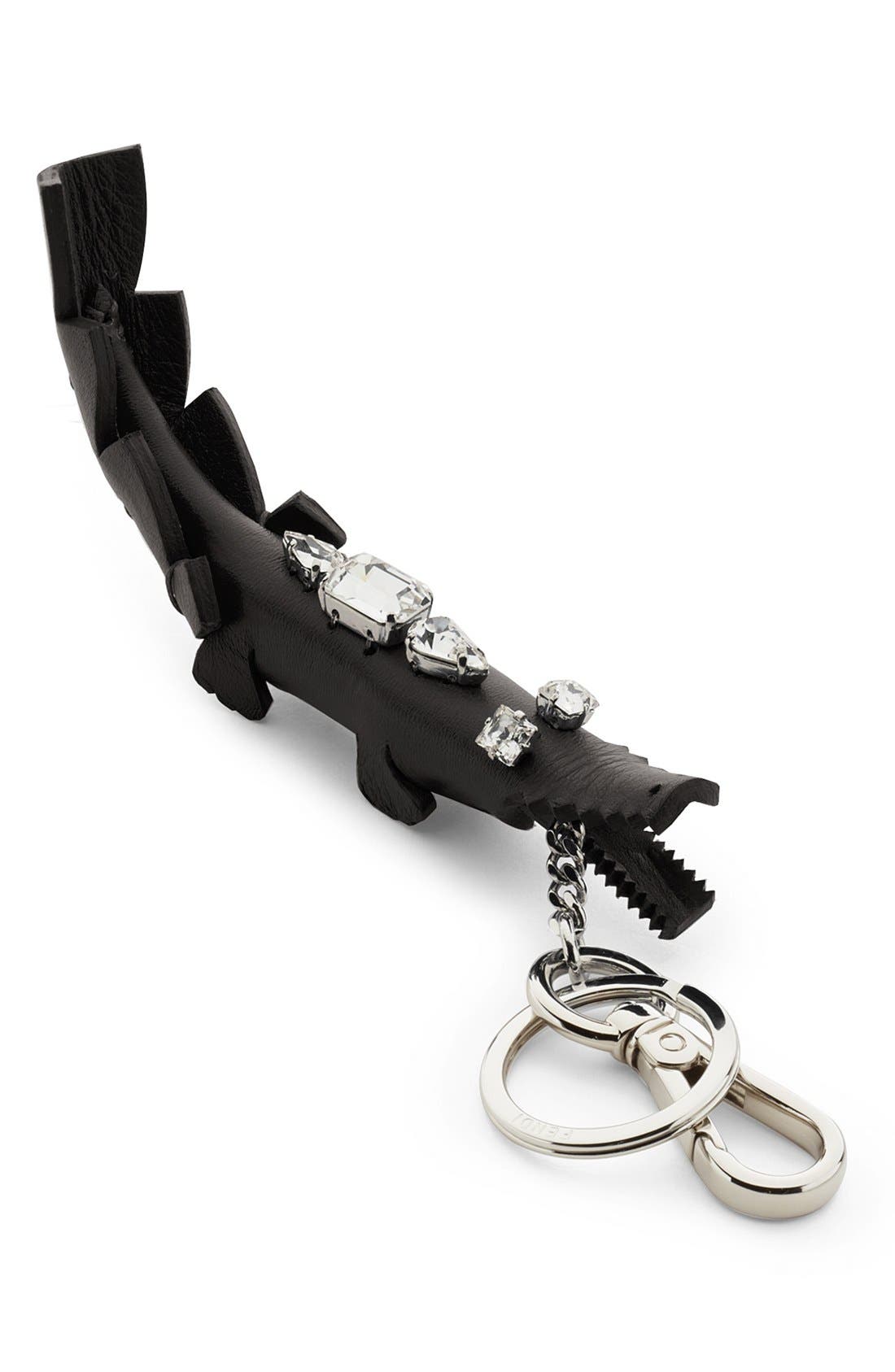 Fendi Leather Crocodile Key Fob Charm Nordstrom