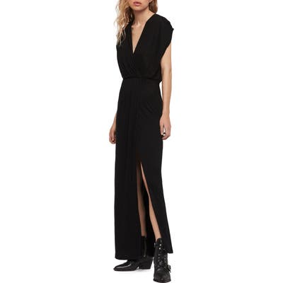 Allsaints Awane Maxi Dress, Black