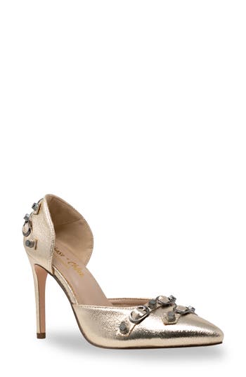 CHASE & CHLOE CHASE AND CHLOE POINTED TOE D'ORSAY PUMP