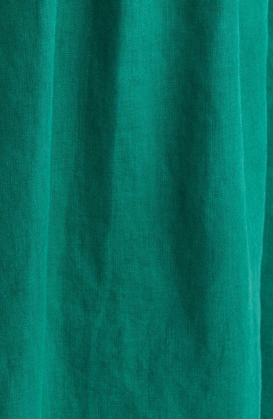 Shop Nation Ltd Esmeralda Linen Midi Skirt In Verdant Green